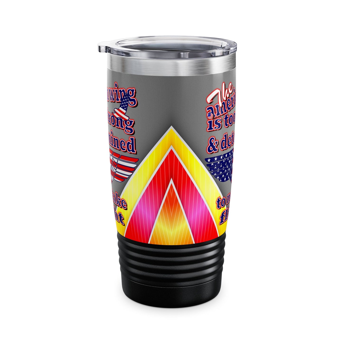 american wing - Ringneck Tumbler, 20oz (rainbow split)