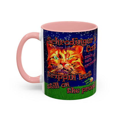 schrodinger's cat - Accent Mug ('snoops' background)