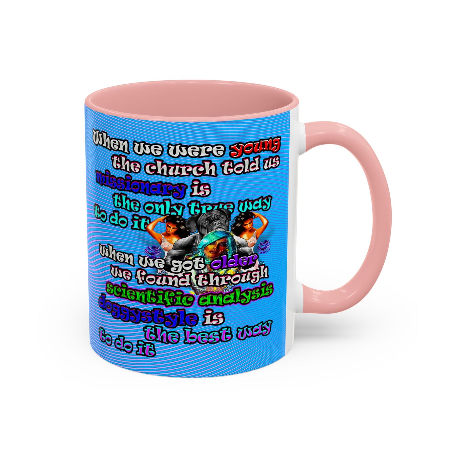 doggystyle - Accent Mug (light blue-purple wave)