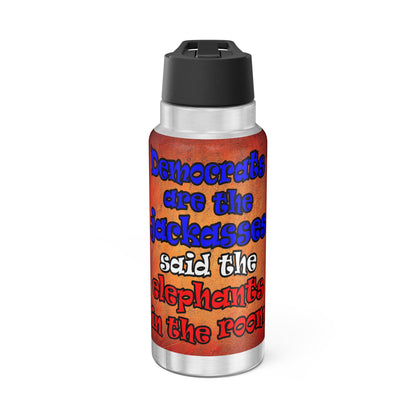 donkeys and elephants - Gator Tumbler, 32oz  (burnt orange)