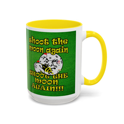 shoot the moon again - Accent Mug (green turf)