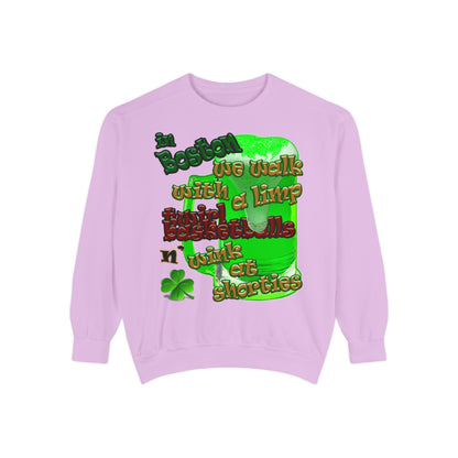 celtics logo - Unisex Garment-Dyed Sweatshirt