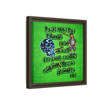 og - framed canvas art (green turf)
