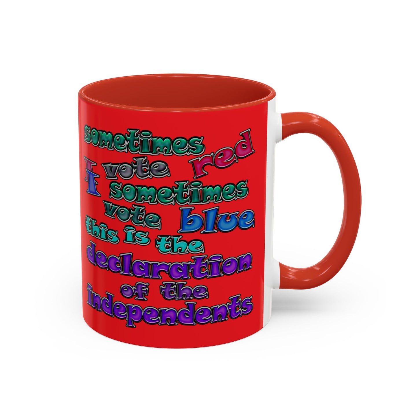 declaration of the independents - Accent Mug (red)