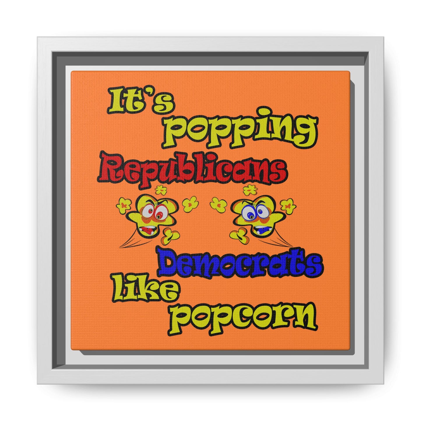 popping like popcorn - framed canvas art (crusta)