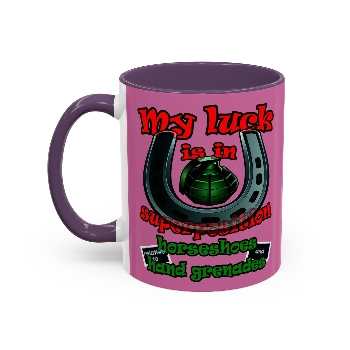 my luck - Accent Mug (light pink)