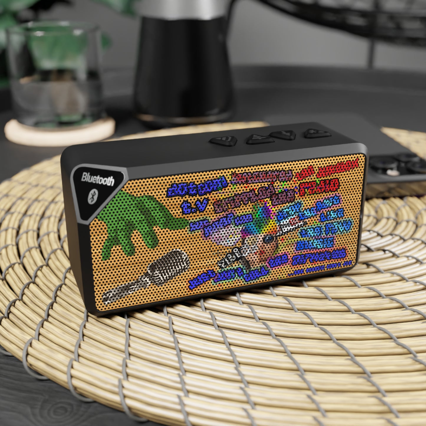 drop the beat - Jabba Bluetooth Speaker (butterscotch wood finish)