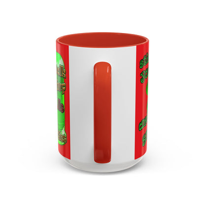 celtics logo - Accent Mug (red)