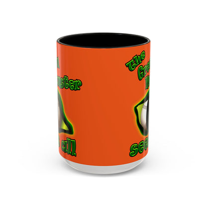 green monster - Accent Mug (orange)