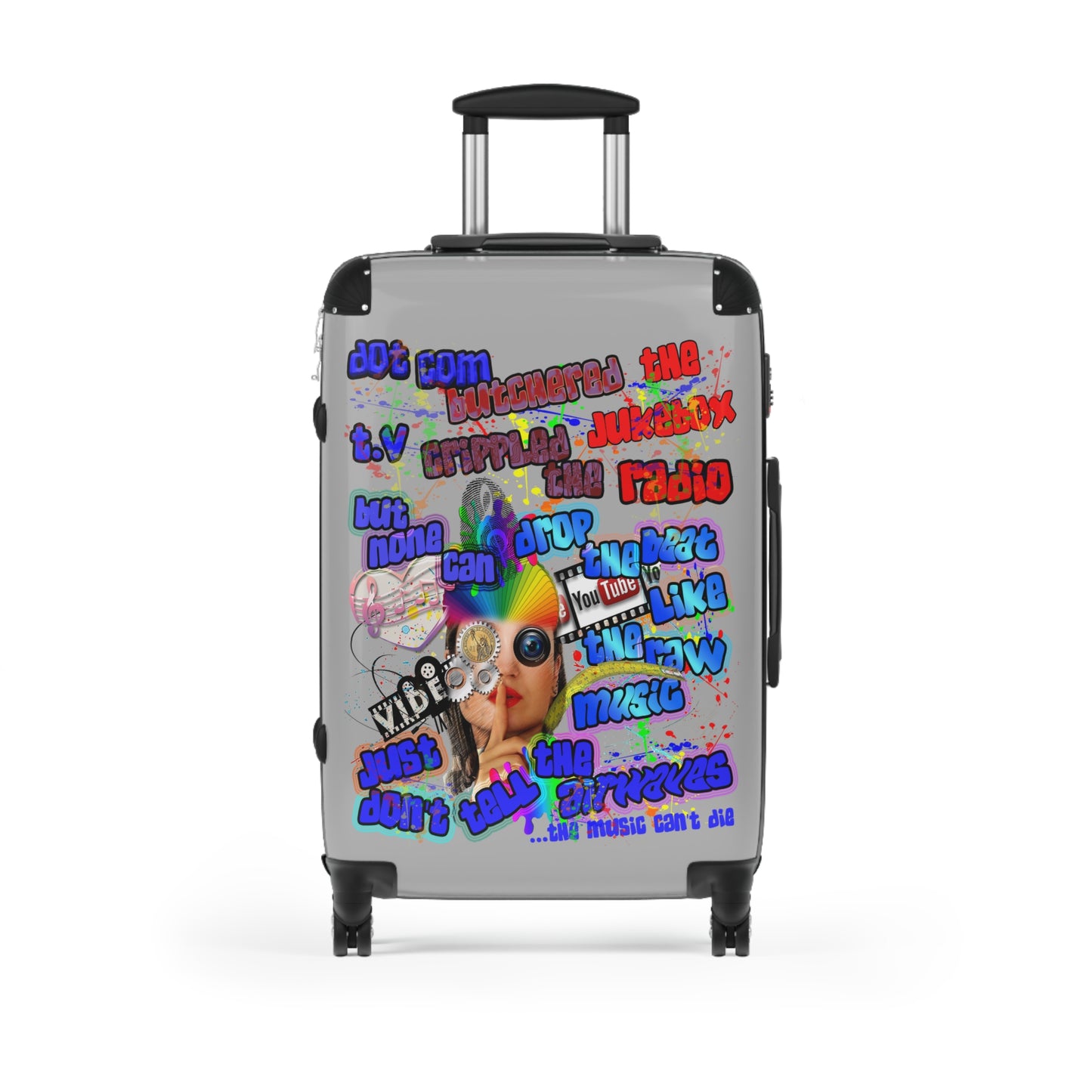 drop the beat - Suitcase (light grey)