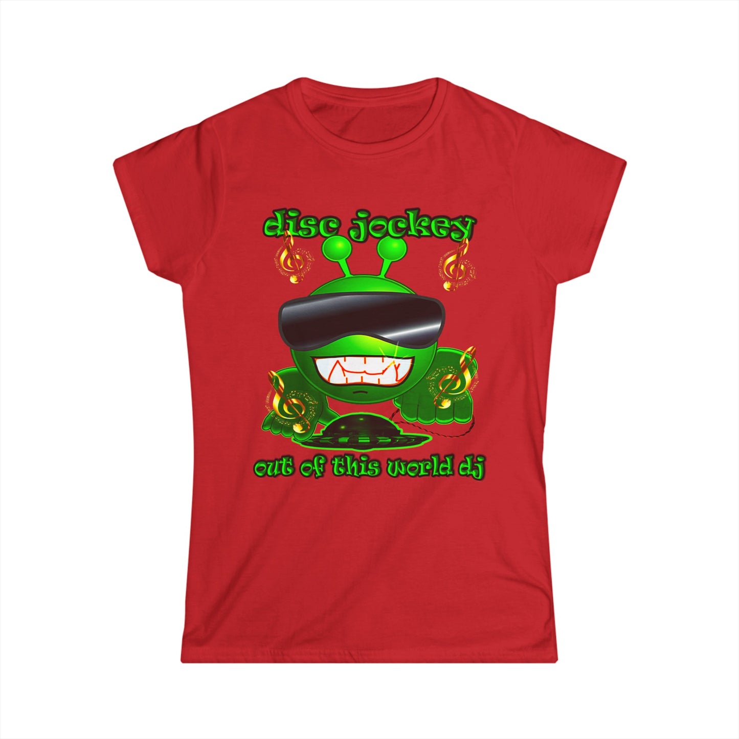 disc jockey - Women's Softstyle Tee