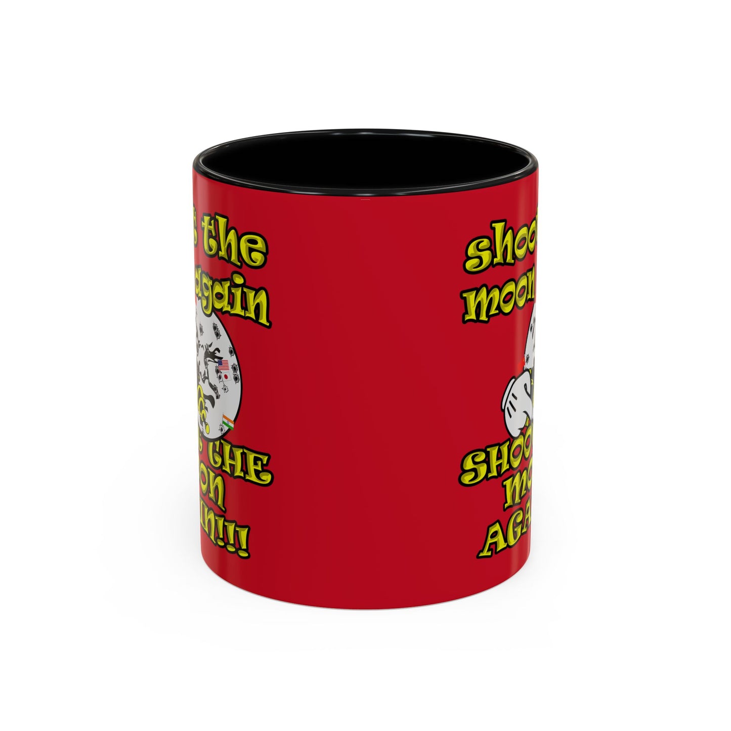 shoot the moon again - Accent Mug (dark red)