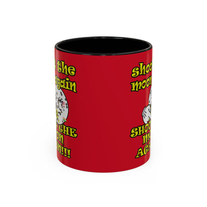 shoot the moon again - Accent Mug (dark red)