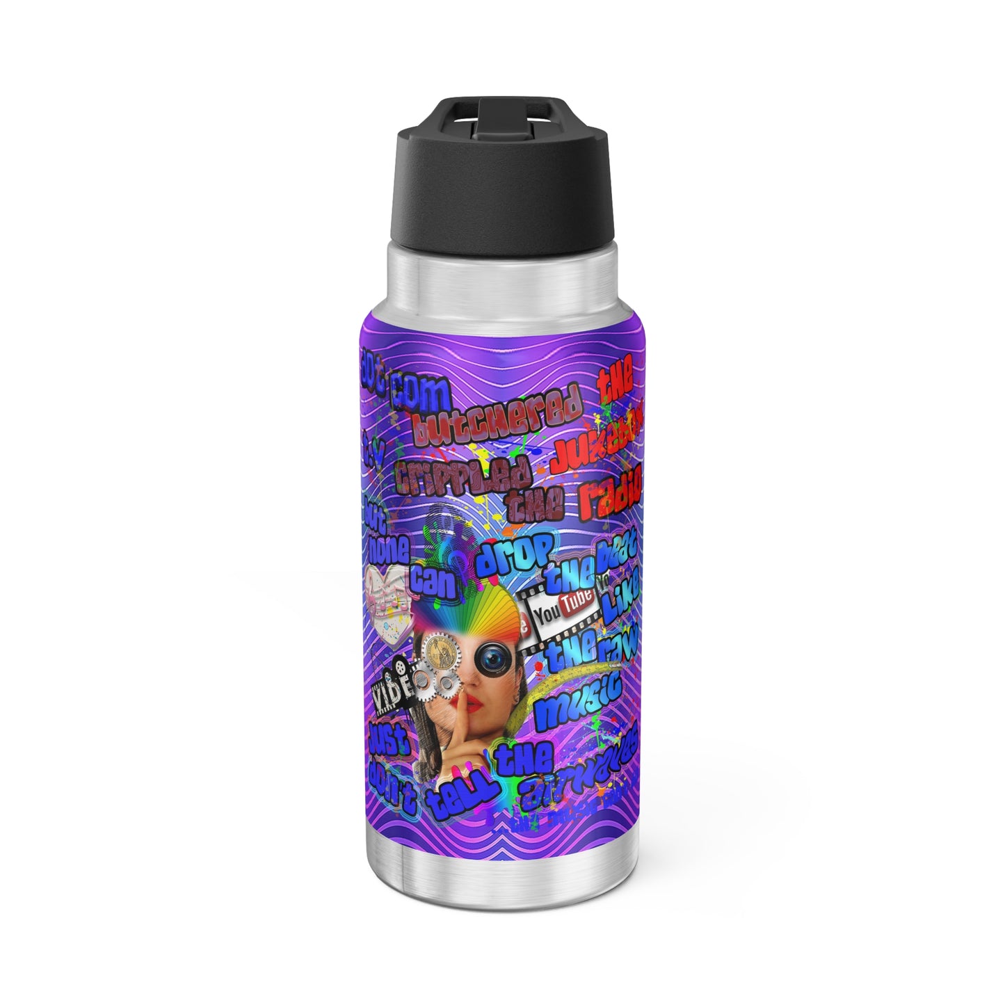 drop the beat - Gator Tumbler, 32oz  (purple wave)