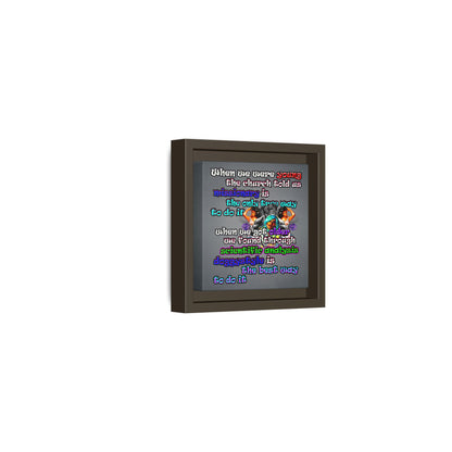 doggystyle - framed canvas art (grey-light grey)