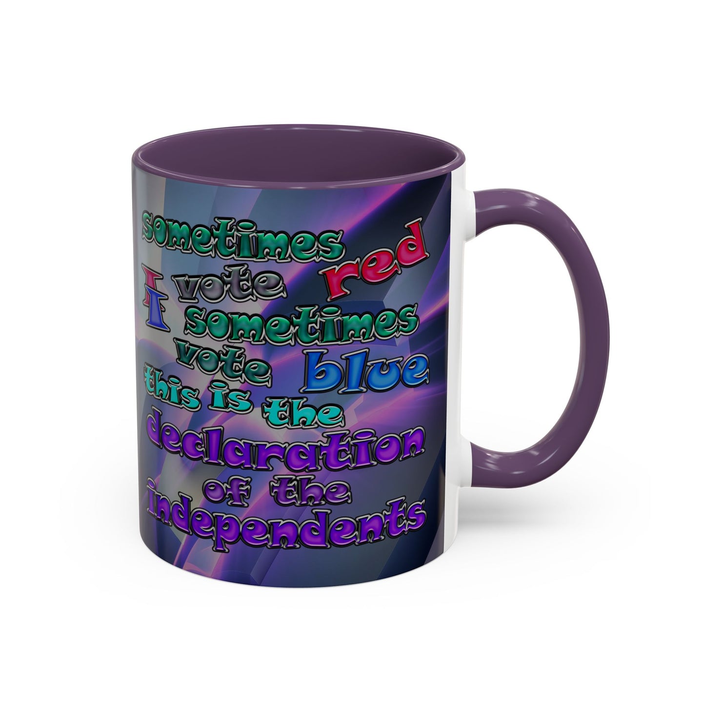 declaration of the independents - Accent Mug (grey-pink wave)