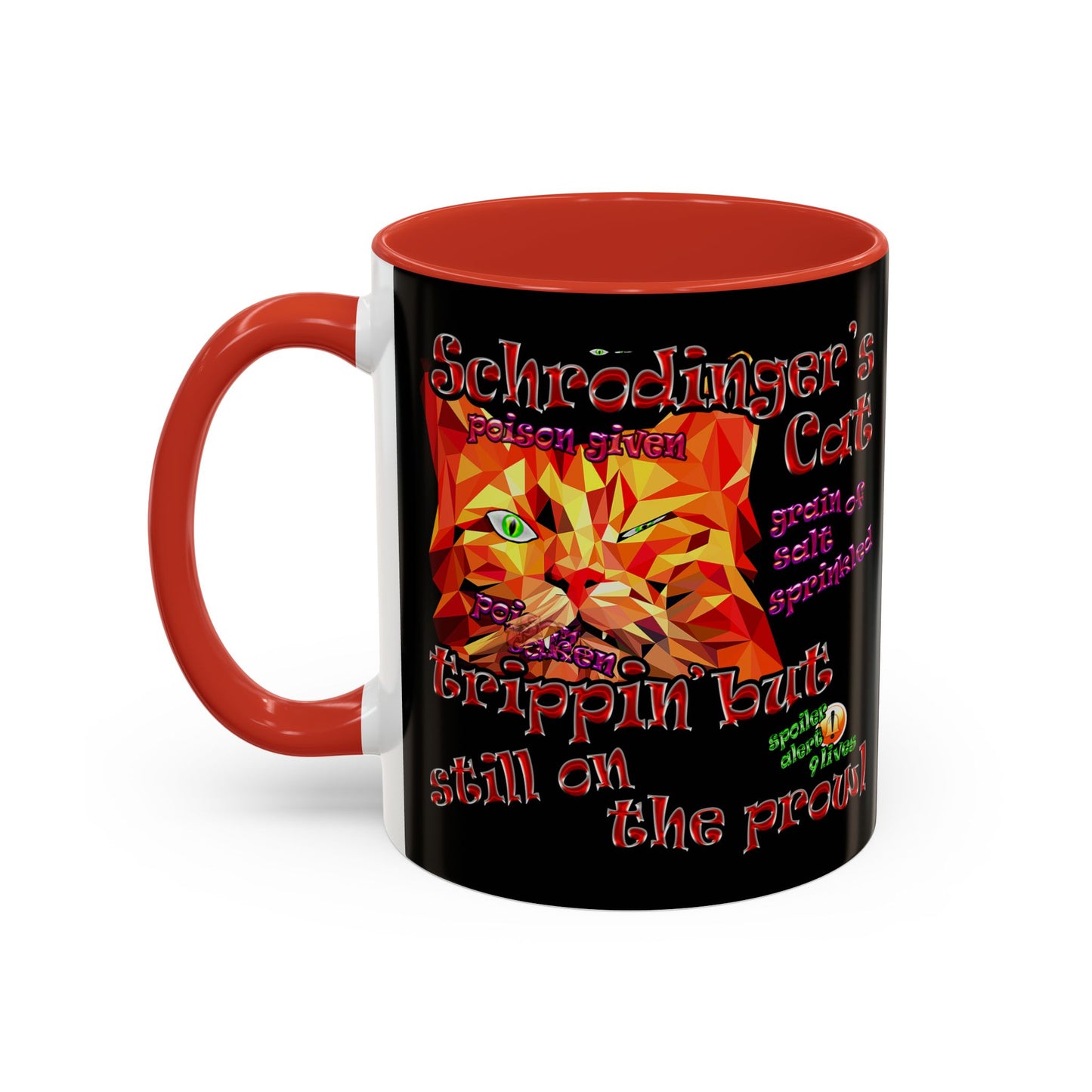 schrodinger's cat - Accent Mug (black)