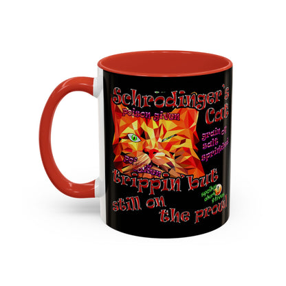 schrodinger's cat - Accent Mug (black)