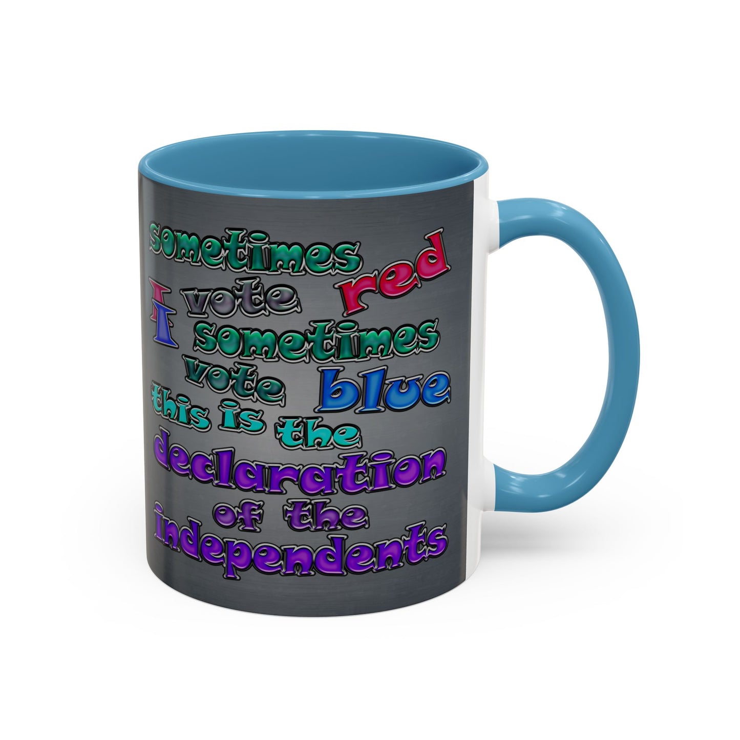 declaration of the independents - Accent Mug (grey-light grey)