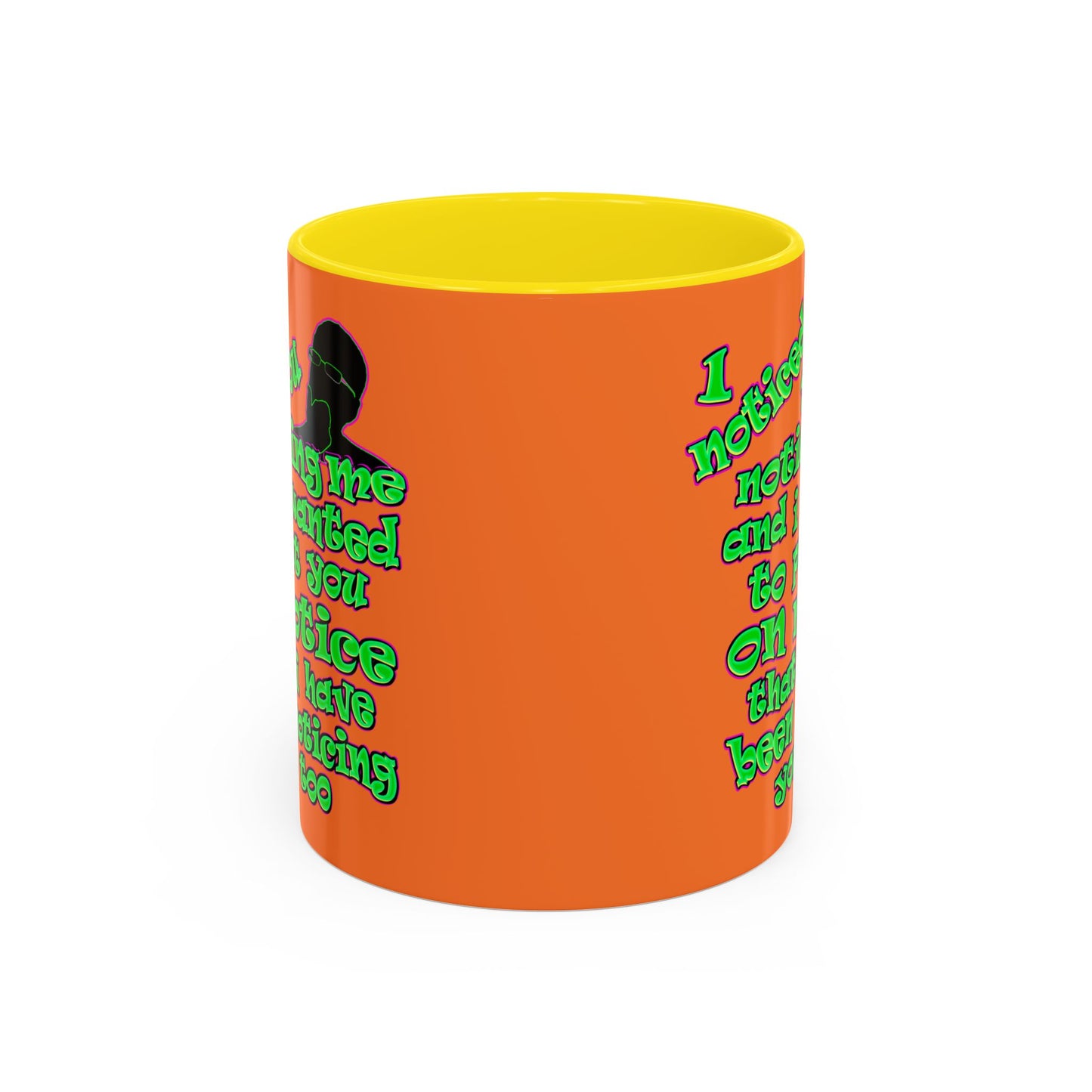 noticed you noticing - Accent Mug (crusta)