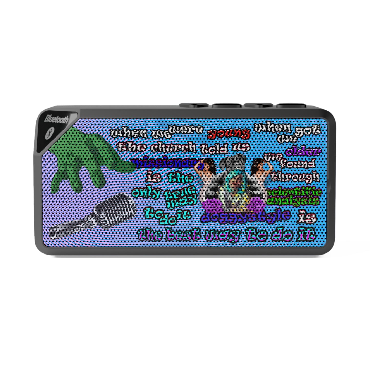 doggystyle - Jabba Bluetooth Speaker (light blue-purple wave)