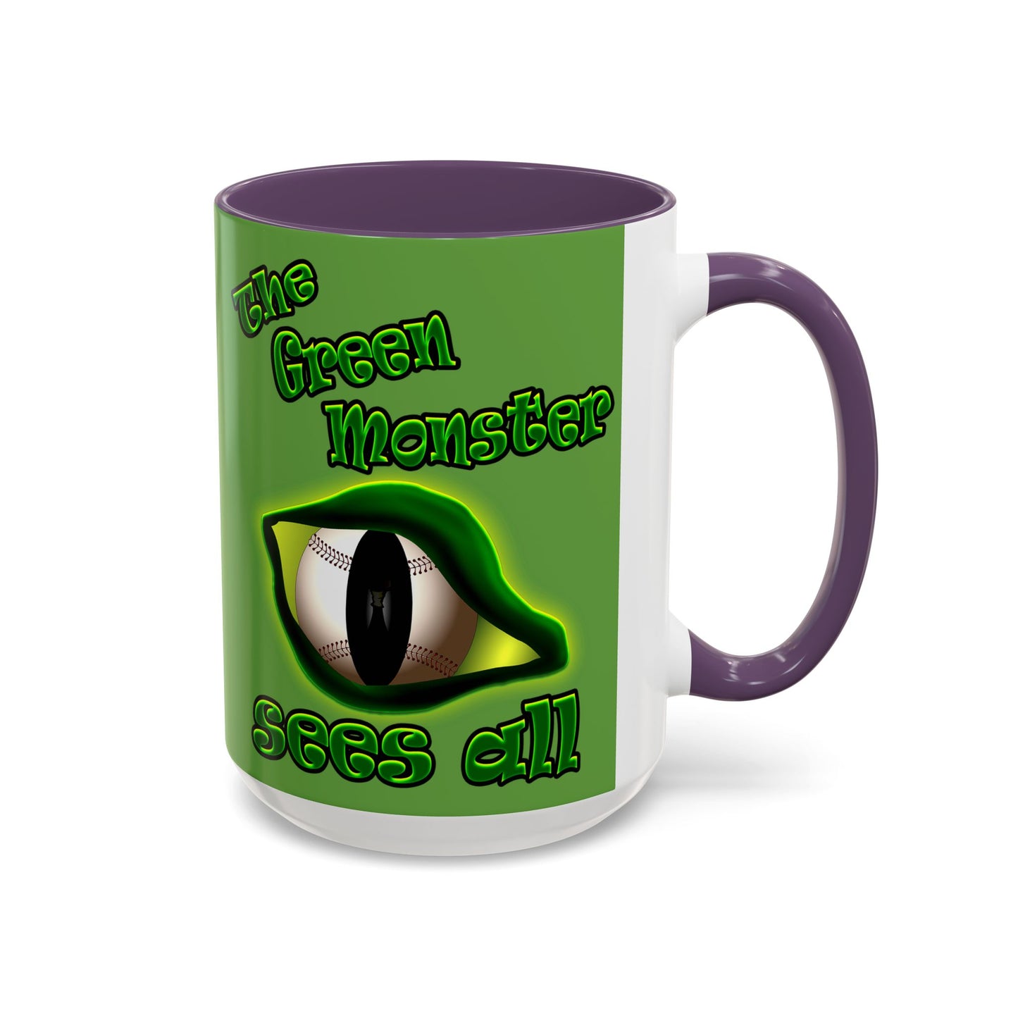 green monster - Accent Mug (green)