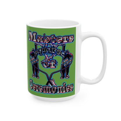 em cee squared - White Mug (green)
