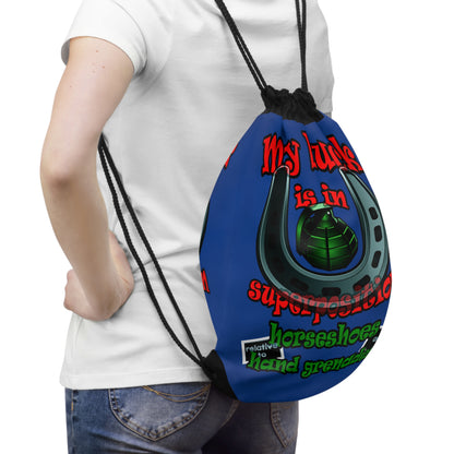 my luck - Drawstring Bag (dark blue)