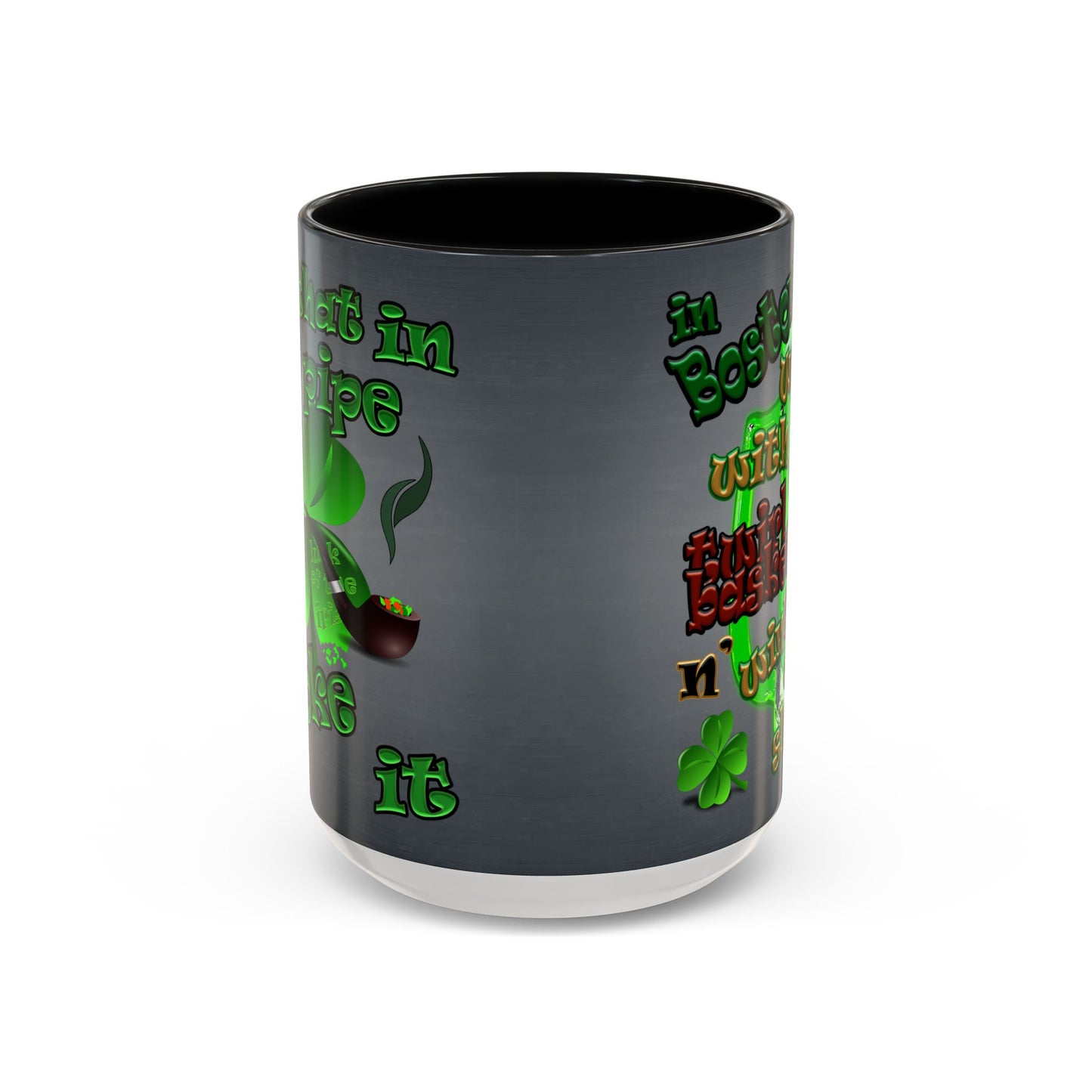 celtics logo - Accent Mug (grey-light grey)
