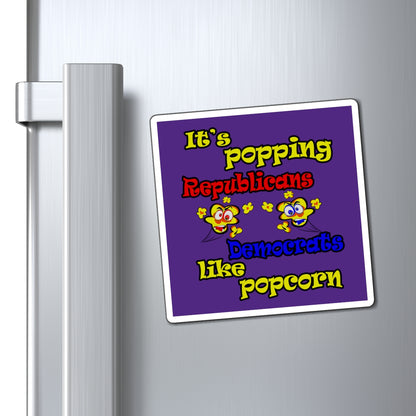 popping like popcorn - Magnets - (purple)