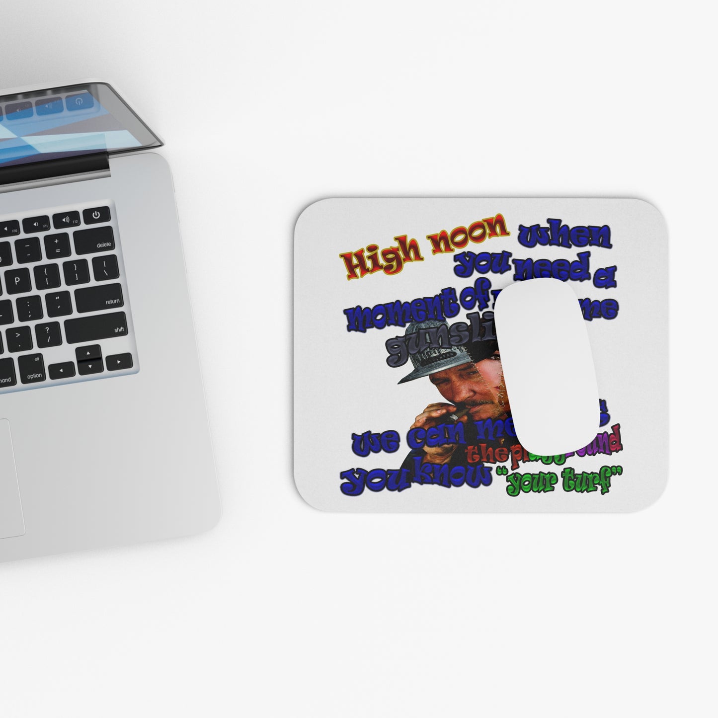 high noon - Mouse Pad (Rectangle) (white)