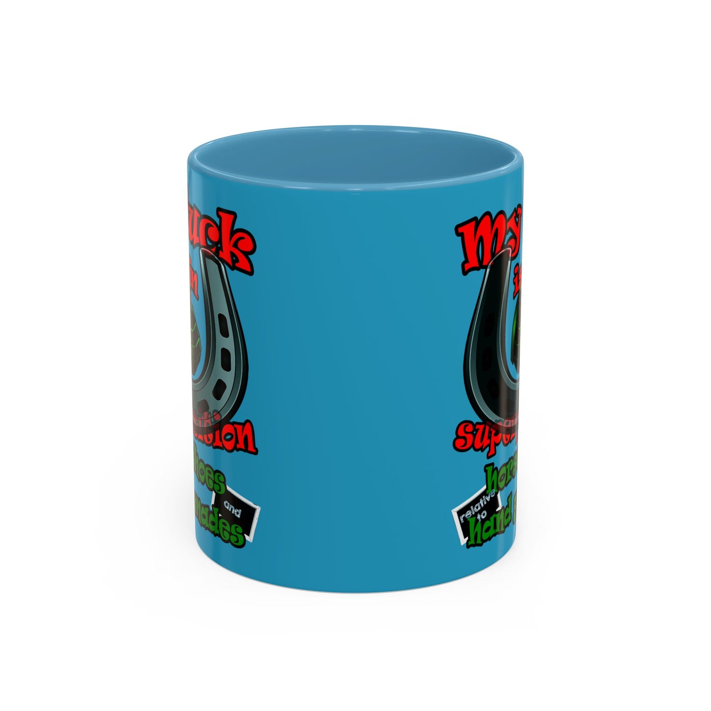 my luck - Accent Mug (turquoise)