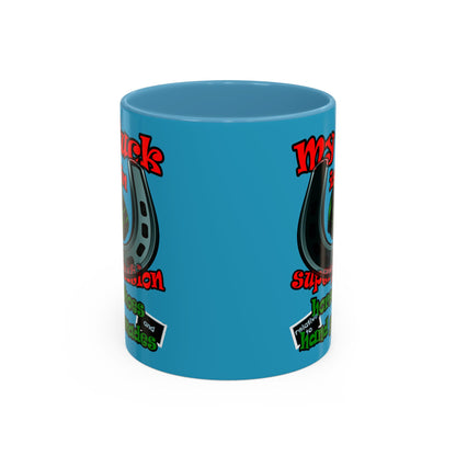 my luck - Accent Mug (turquoise)
