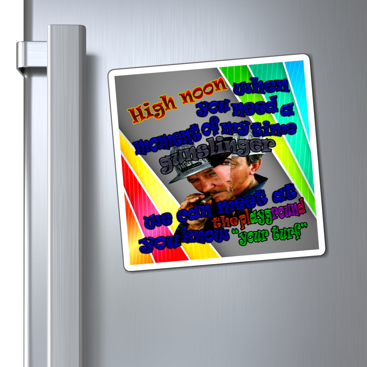high noon - Magnets - (rainbow split)