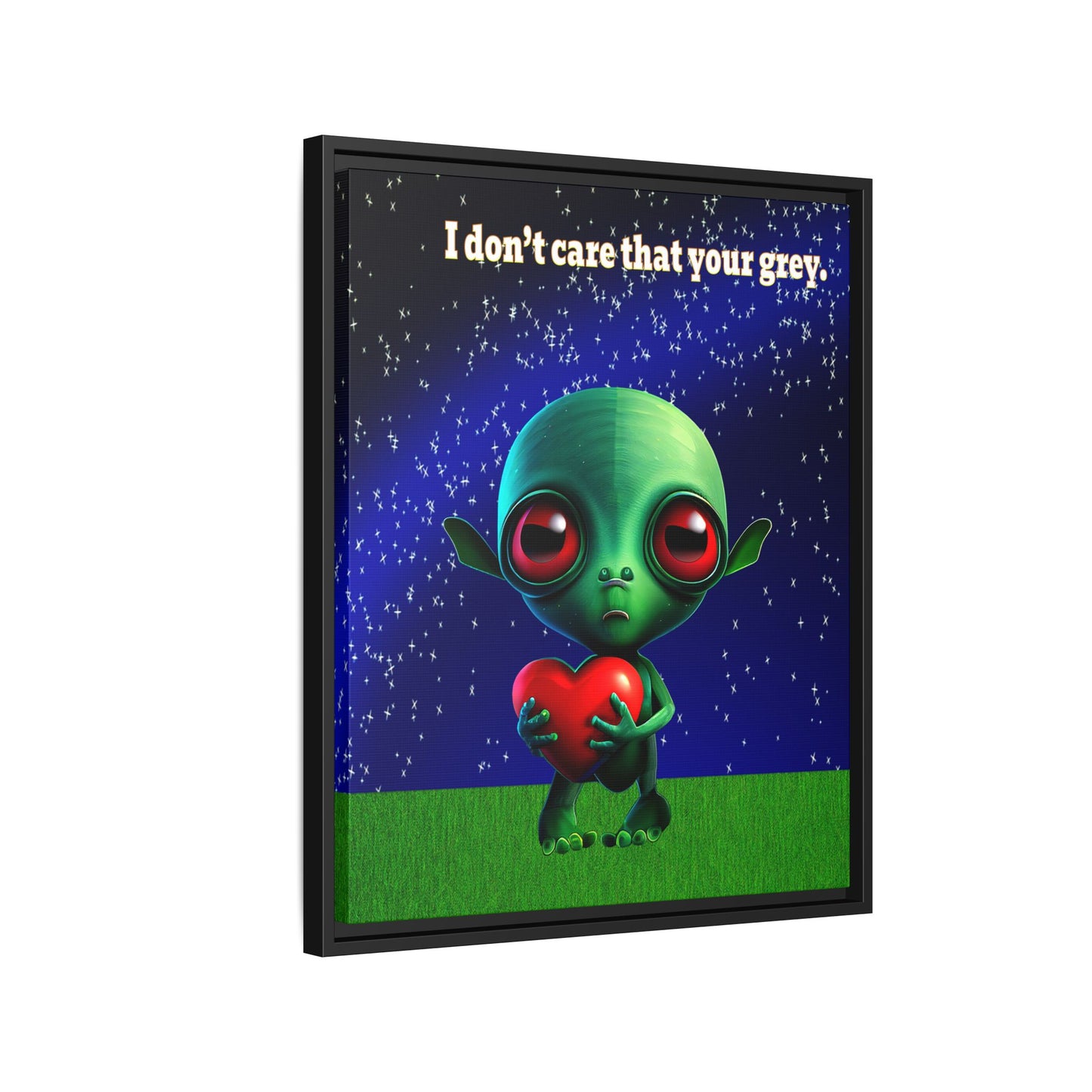 I don't care that your grey - framed canvas art ('snoops' background)
