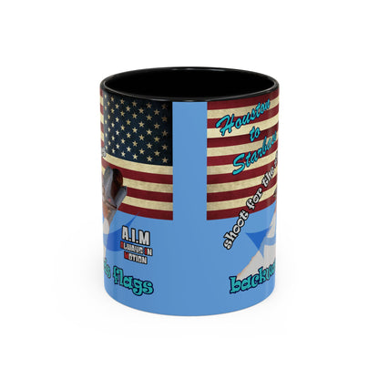 shoot for the stars - Accent Mug (light blue)