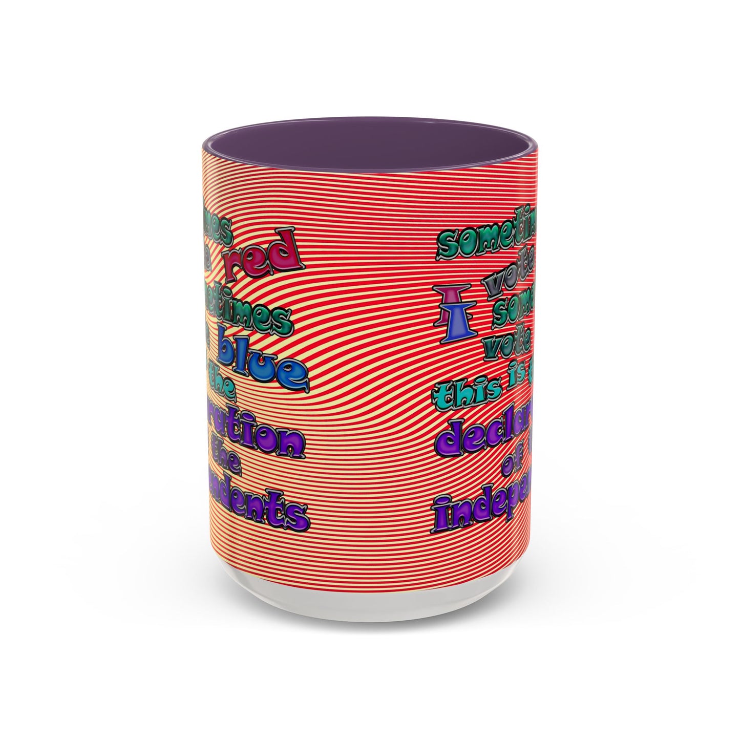 declaration of the independents - Accent Mug (yellow-orange wave)