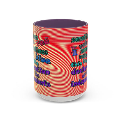 declaration of the independents - Accent Mug (yellow-orange wave)
