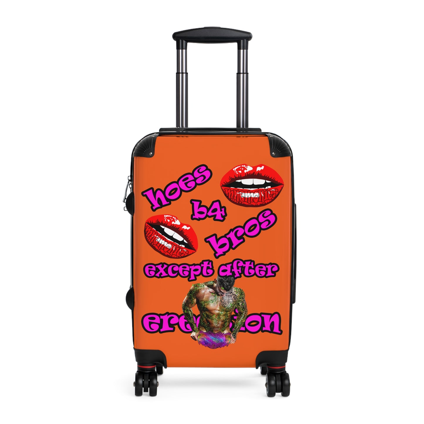 hoes b4 bros - Suitcase (orange)