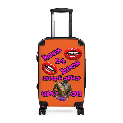 hoes b4 bros - Suitcase (orange)