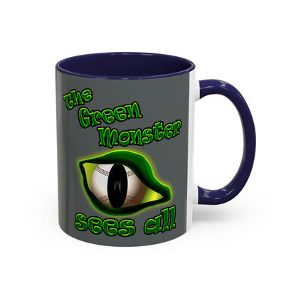 green monster - Accent Mug (dark grey)