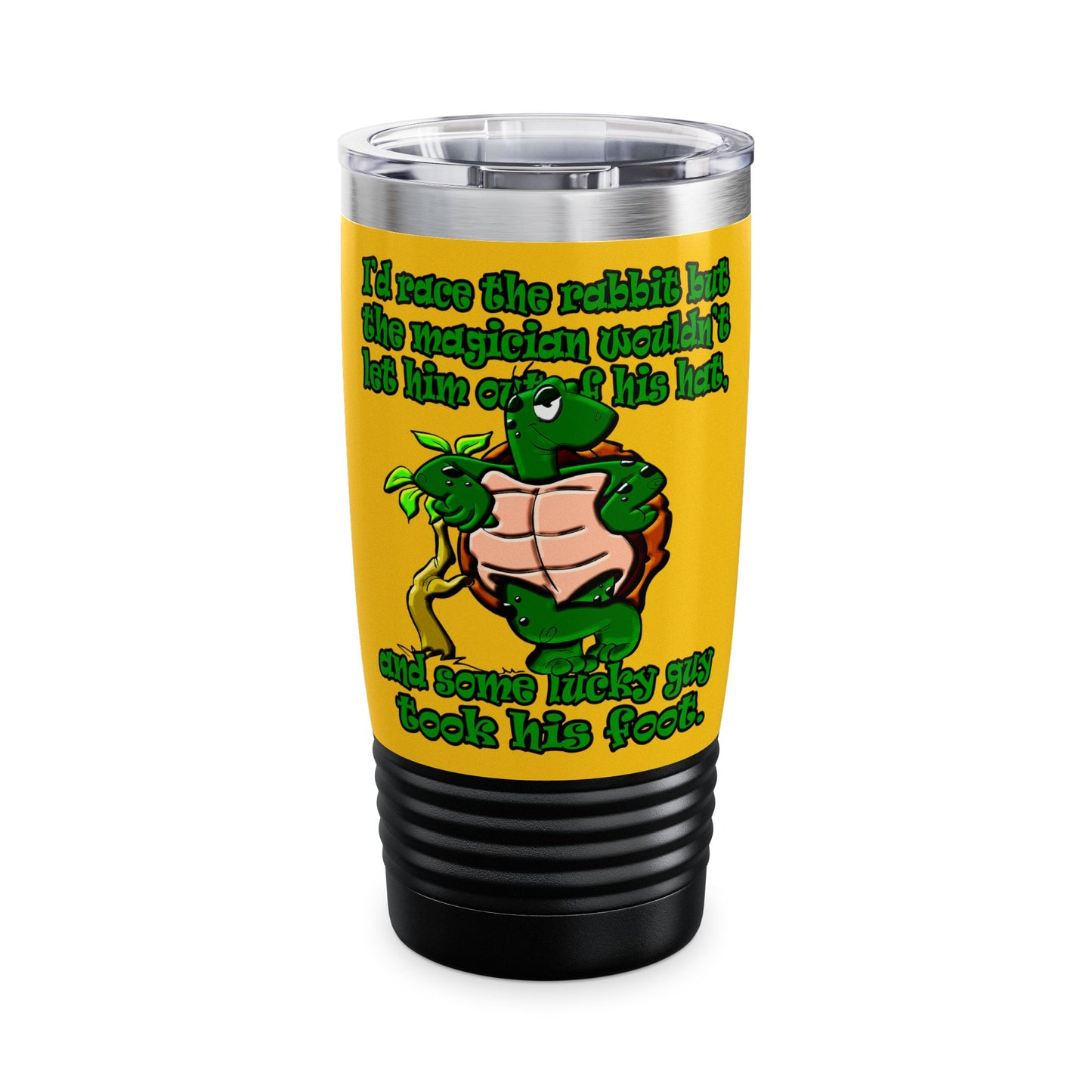 turtle race - Ringneck Tumbler, 20oz (yellow)