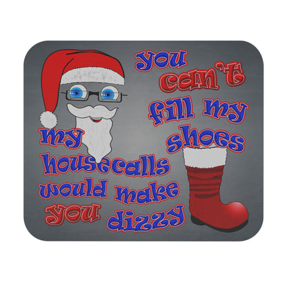 santa's shoes - Mouse Pad (Rectangle) (grey-light grey)