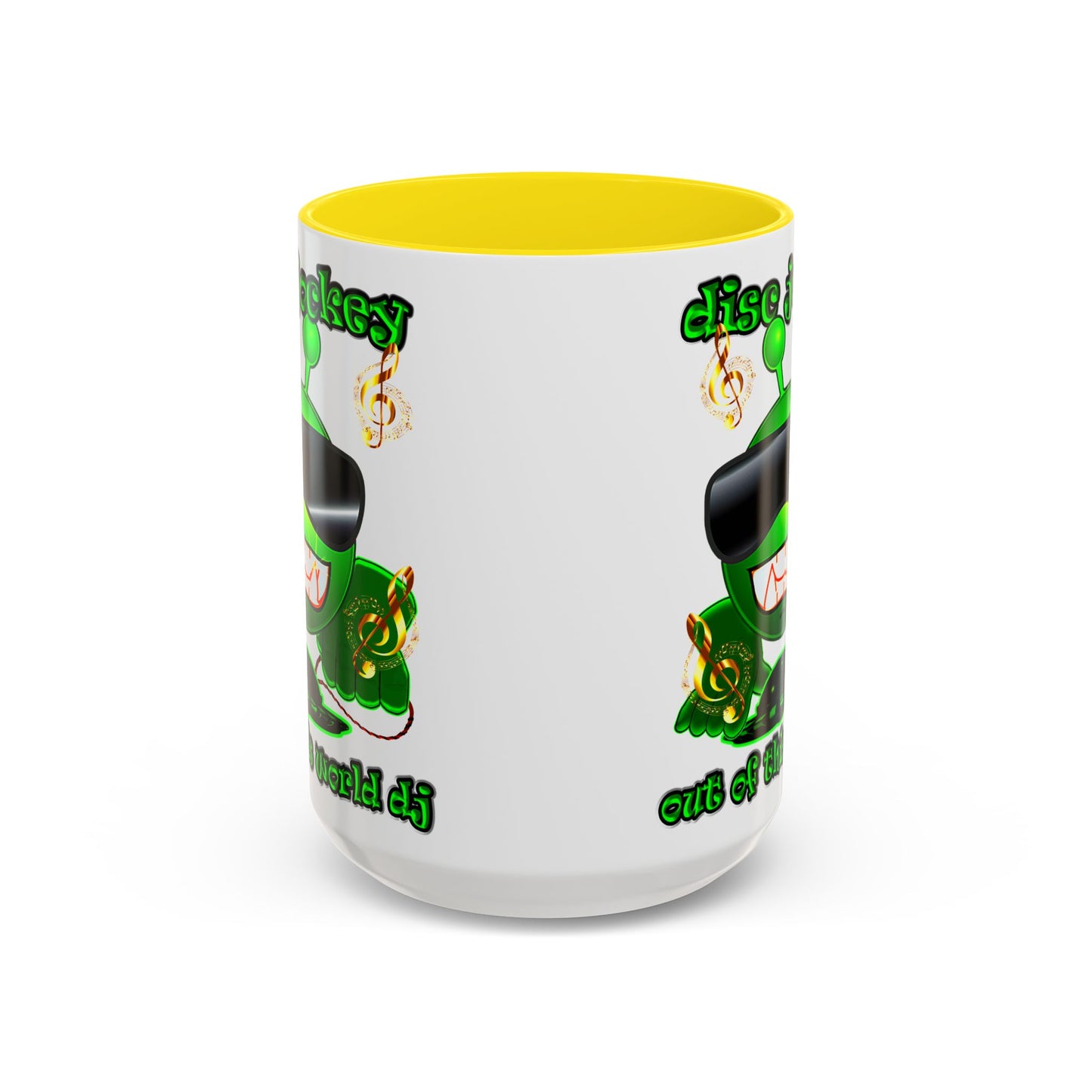 disc jockey - Accent Mug (white)