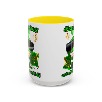 disc jockey - Accent Mug (white)