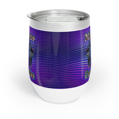 em cee squared - Chill Wine Tumbler (purple wave)