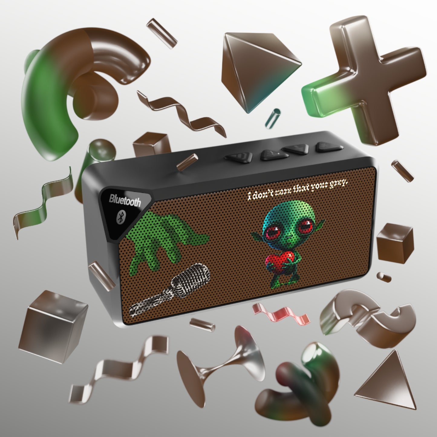 I don't care that your grey - Jabba Bluetooth Speaker (brown)