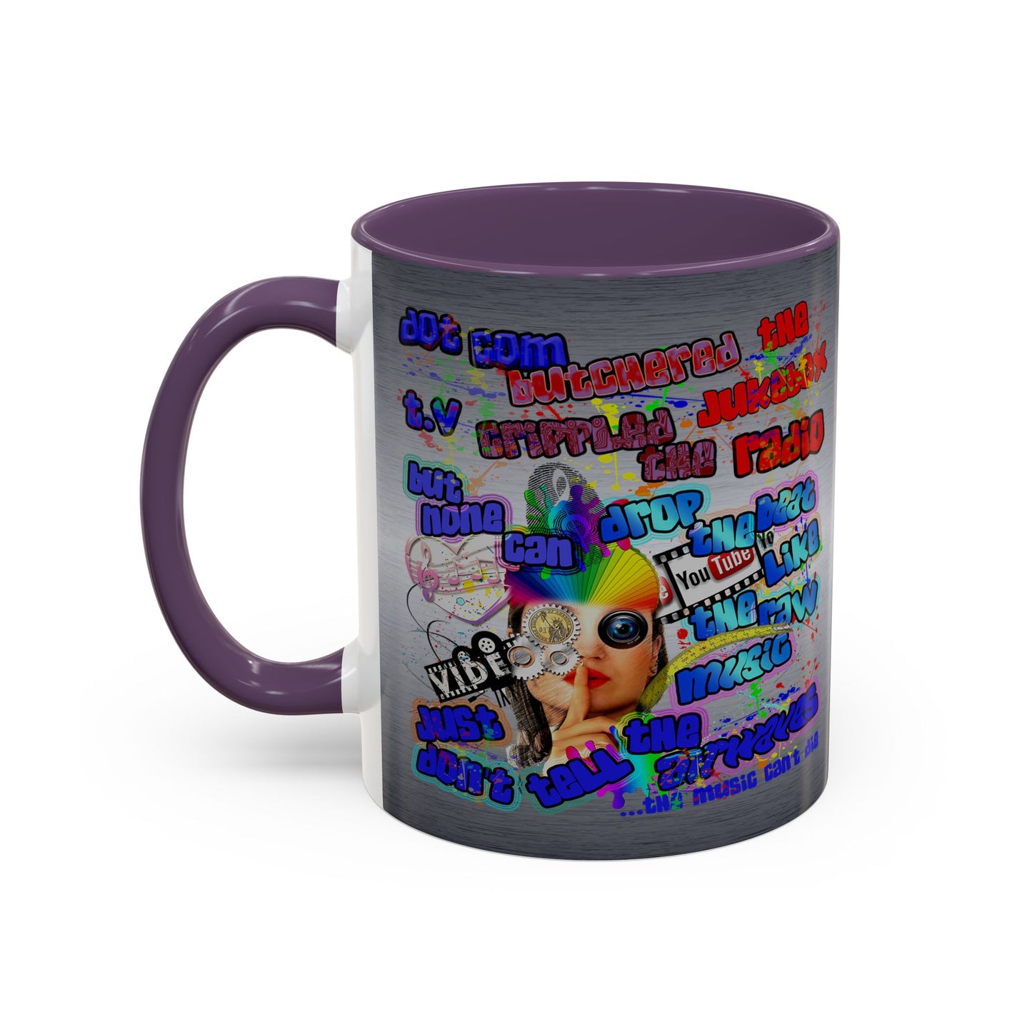 drop the beat - Accent Mug (brushed nickel)