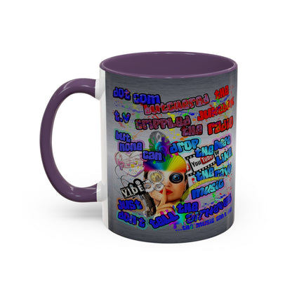 drop the beat - Accent Mug (brushed nickel)