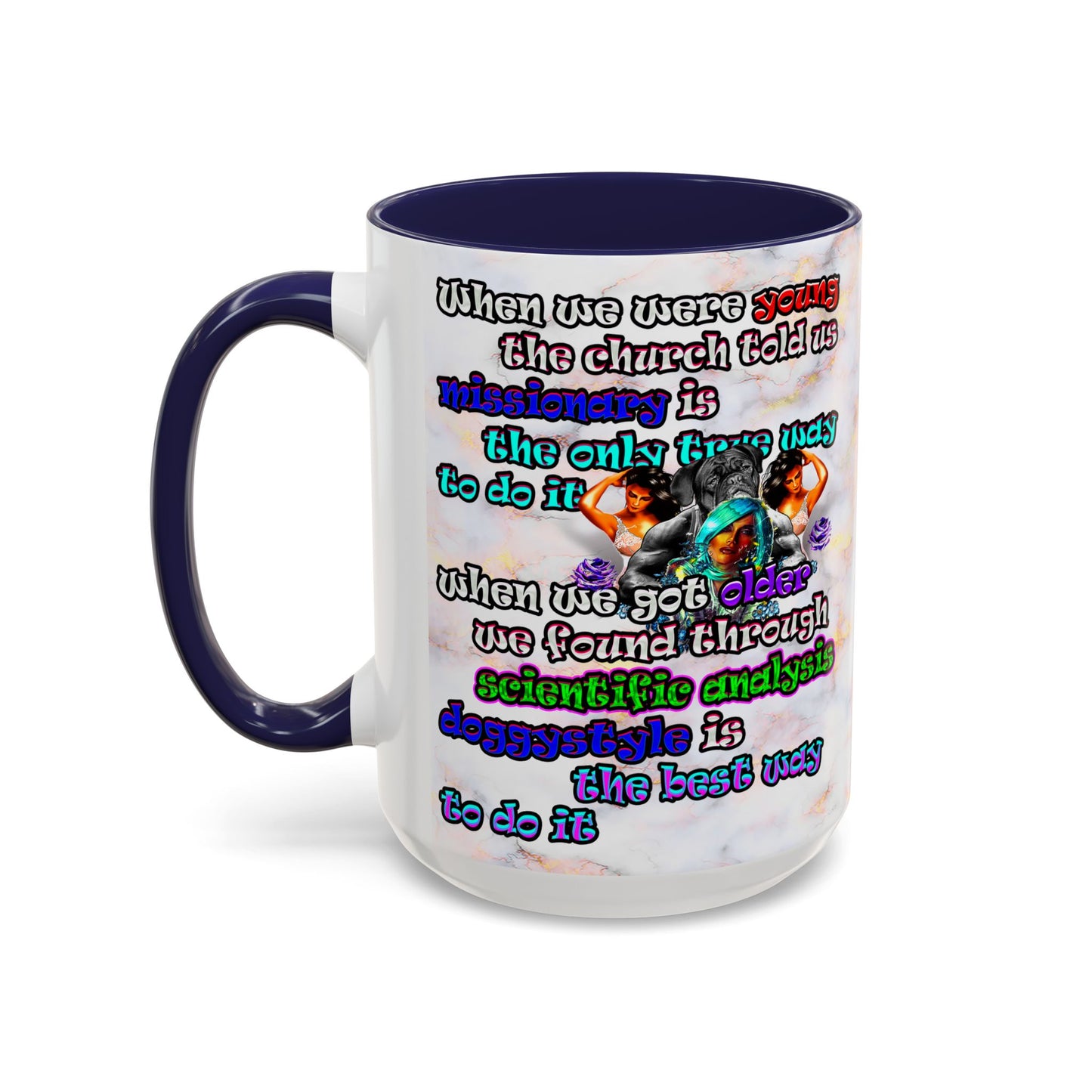 doggystyle - Accent Mug (white marble)